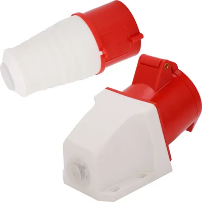 Obrázok produktu pre Sada konektorov 32AMP 5Pin 3P+N+E Vodotesné priemyselné 3 fázy 220380V/240415V