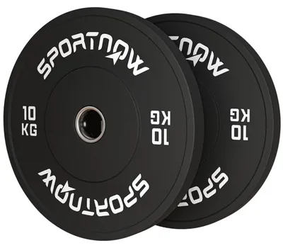 Immagine prodotto di Set di 2 pesi per manubri, 2 pesi da 10 kg, set di dischi, dischi per manubri da 5 cm, foro Ø 50 mm, nero
