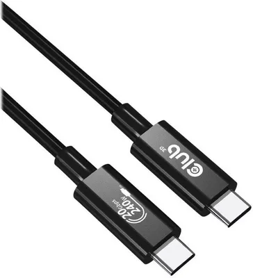 Immagine prodotto di Club3d CLUB3D Cavo bidirezionale USB4 Gen2x2 Type-C 4K60Hz, dati 20Gbps, PD 240W (48V/5A) EPR M/M 2m