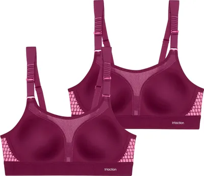 Produktbild von Triumph Damen Bügelloser BH Triaction Extreme Lite 2-Pack darkwine - Größe 70B