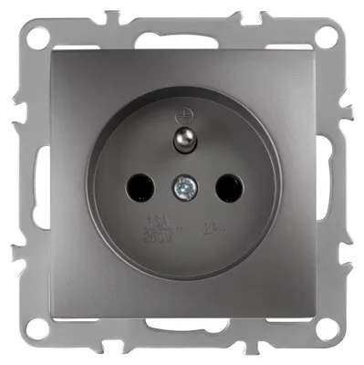 Immagine prodotto di Presa Singola Con Messa A Terra Toolight Jnh001-G Grey