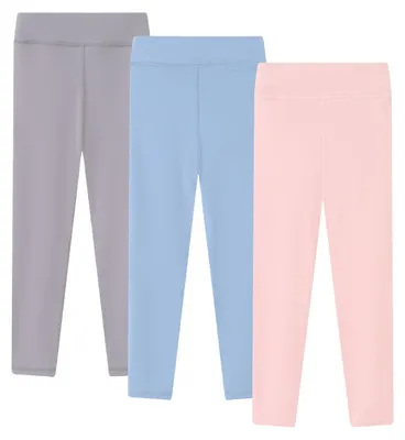 Zdjęcie produktu dla Legginsy dla dziewczynek, zestaw 3 sztuk, idealne do tańca i sportu