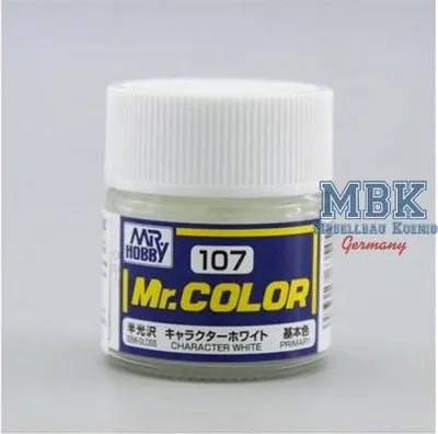 Image de GUNZE GSC107 Blanc pour personnages / Figur Weiss (10 ml) Seiden Matt