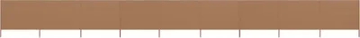 Produktbild von "2026 Promotion" 9-teiliges Windschutzgewebe - Windschutz - 1200x160 cm - Taupe - Sonnenschutz CC26568