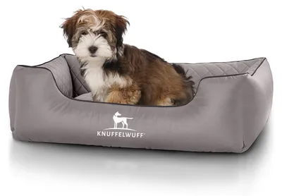 Immagine prodotto di Cuccia per cani Milano in Pelle finta trapuntata L grigio