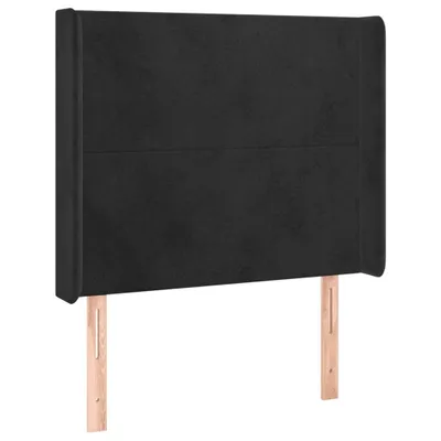 Obrázok produktu pre vidaXL Čelo postele s ušami čierne 83x16x118/128 cm Velvet