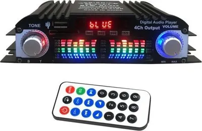 Produktbild von Bluetooth 5.0 Audioverstärker, 4-Kanal Digitalverstärker für Heim-Audiosysteme, Auto-Audio,