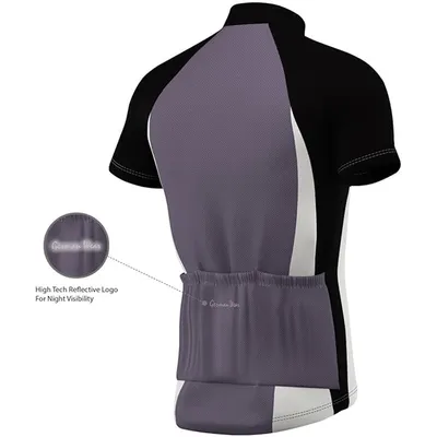 Produktbild von Trikot Radtrikot Fahrradtrikot Fahrrad Radler-Trikot Shirt, Größe:XS, Farbe:Grau