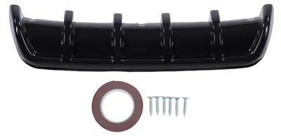 Obrázek produktu pro Difuzorová lišta na zadní nárazník ve stylu žraločí ploutve, lesklá černá, univerzální bodykit, 26,38 x 2,36 palce
