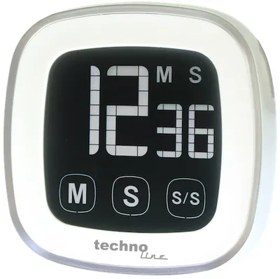 Obrázek produktu pro Technoline KT 400, Digitální kuchyňská minutka, Bílá, 99,9 min, AAA, 76 mm, 25 mm