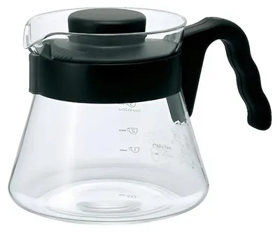 Produktbild von Hario V60 Kaffeekanne aus Glas, 700 ml – Schwarz