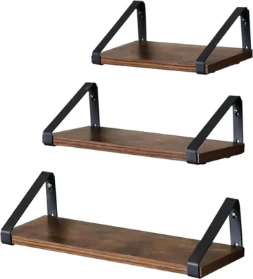 Zdjęcie produktu dla Półka ciemny brąz do kuchni łazienki loft BEGRYF 40x12x11