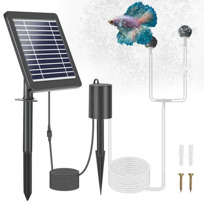 Produktbild von Solar Teichbelüfter, Solar Sauerstoffpumpe, 4W Solar Luftpumpe, Aquarium Oxygenator, Aquarium Teichbelüfter, Aquarium Luftpumpe Angelbelüfter