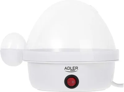 Obrázok produktu pre Adler AD4459, 7 vajec, Tvrdo, Stredná, Mäkké, Gombík, Biela, 450 W, 360 V