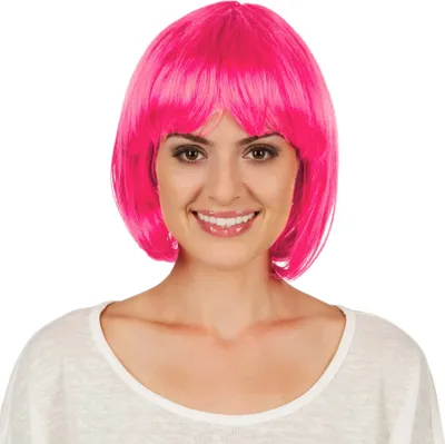 Produktbild von Perücke Kurze Haare Bob - pink