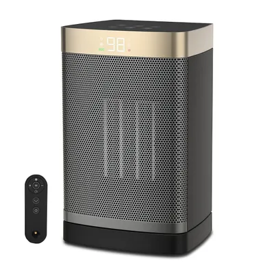 Produktbild von Heizlüfter energiesparend, Keramik Heizgerät, Oszillation, Timer, Fernbedienung, kompakt, 1500 W,  Thermostat, Überhitzungsschutz