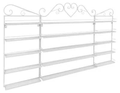 Produktbild von Nagellackregal, 5-stufige Organisation, wandmontiertes Design, WEISS
