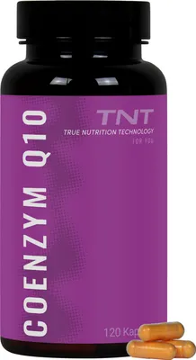 Produktbild von TNT Coenzym Q10 mit 200mg Ubiquinon pro Kapsel 120 Kapseln ohne Geschmack