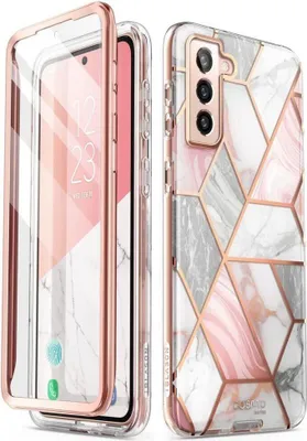 Produktbild von i-Blason Cosmo GALAXY-S22- -SP-MARBLE, Cover, Samsung, Galaxy-S22, 15,5 cm (6.1"), Pink
