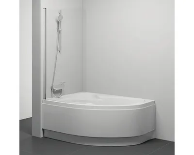 Immagine prodotto di Schermo per vasca da bagno RAVAK CVSK1 ROSA 140/150 L satinato+trasparente 7QLM0U00Y1