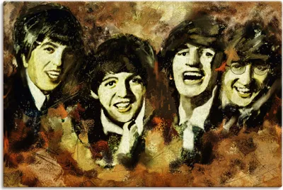 Produktbild von ARTland Leinwandbild Beatles Größe: 60x40 cm