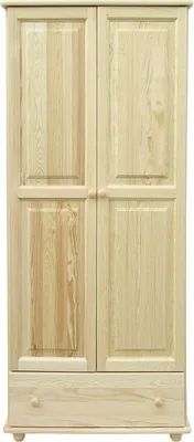 Produktbild von Echtholz Kleiderschrank, Farbe: Natur 195x84x59 cm