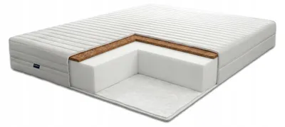Matratze 90 x 200 cm H3/H4, Kaltschaum-Matratze mit Kokos, Bezug, beidseitig – Par