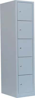 Produktbild von Schließfachschrank Wertfachschrank Fächerschrank Spind 5 Fächer Grau 523510