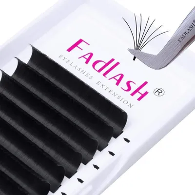 Immagine prodotto di Ciglia finte a volume, spessore 0,07 mm, curvatura C, lunghezza 11 mm, colore nero