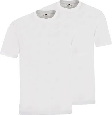 Produktbild von Hajo Shirt Einfarbige T-Shirts im 2 Pack mit Rundhalsausschnitt, ohne Aufdruck in Modern Fit