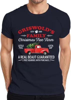 Produktbild von Griswolds Family Christmas Tree Farm - Weihnachten Xmas Herren T-Shirt, Navy, XL