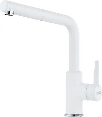 Produktbild von Franke Urban, Ziehen, Weiß, Hebelgriffe, Einzelbild, Typ L, Keramik