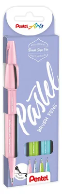 Zdjęcie produktu dla Zestaw piór Pentel do kaligrafii z pędzelkiem