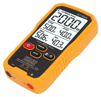 Obrázok produktu pre Tester solárneho panelu s výkonom 2000 W, analyzátor fotovoltaických modulov, 3,2-palcový podsvietený LCD displej, manuálne a automatické meranie, maximálne 150 V DC, 45 A