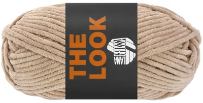 Produktbild von Lana Grossa THE LOOK 100 g samtig weiches und stabiles Chenillegarn 120 m Farbe 023 - Beige