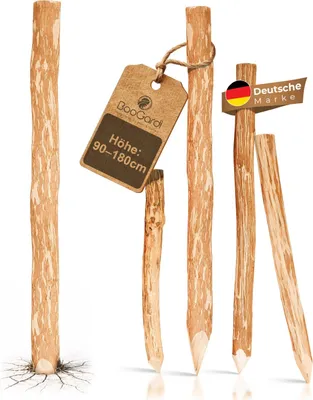 Produktbild von Zaunpfosten Staketenzaun 90 cm · Viele Größen · Zaunpfahl für Ihren Gartenzaun / Bauernzaun / Kastanienzaun