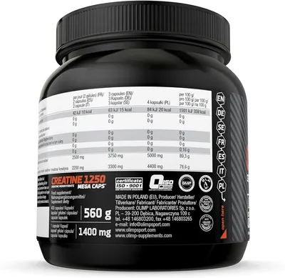 Produktbild von Olimp Creatine Mega Caps - 400 Kapsel