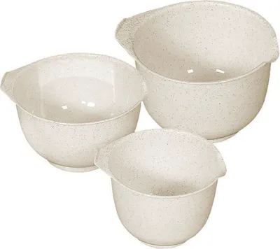 Produktbild von Schüssel Curver® BASIC, Schüsselset 3 Stk., zum Schlagen, 1500/2000/2500 ml, weiß