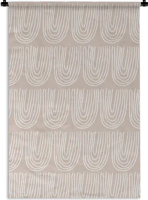Produktbild von MuchoWow® Wandteppich Wandbehang Sommer - Bögen - Pastell 120x180 cm Tapisserie Dekoration Wandtuch - Schlafzimmer - Dekorationen für das Haus