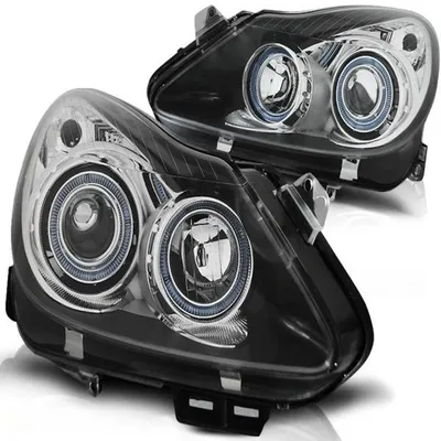 Produktbild von Scheinwerfer Angel Eyes passend für Opel Corsa D Bj. 06-11 Schwarz