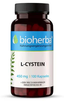 Produktbild von Bioherba L-Cystein 450 mg 100 Kapseln