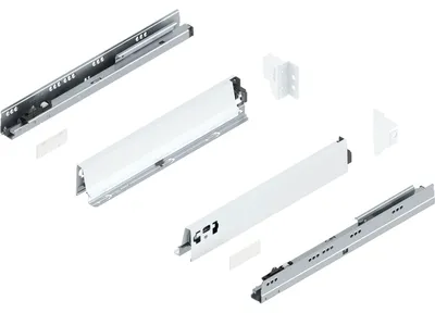 Produktbild von Blum Tandembox antaro N Schubladenschienen-Set | 1 Paar, 30kg 400mm | Vollauszug Blumotion, seidenweiß