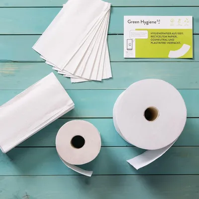 Immagine prodotto di Green Hygiene®  8 Green Hygiene® Handtuchrollen HANNELORE 2-lagig weiß