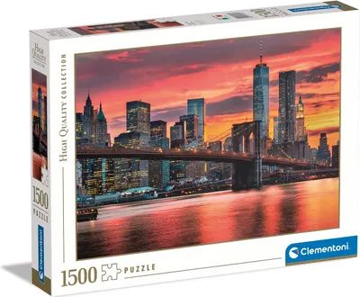 Zdjęcie produktu dla Clementoni - 31693 Collection - East River at Dusk, Puzzle 1500 elementów dla dorosłych i dzieci od 10 lat, gra zręcznościowa dla całej rodziny
