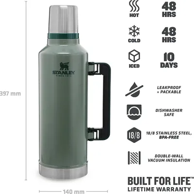 Zdjęcie produktu dla Stanley The Legendary Classic Bottle - termos - 2,3 l Hammertone Green