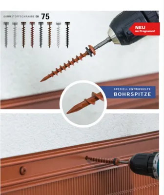 Produktbild von Dämmstoffschraube Isolierplattenschraube anthrazit 100 Stück
