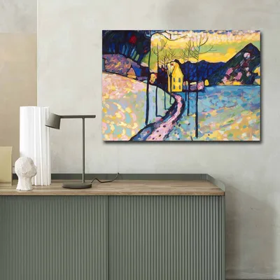 Produktbild von Wallity, 70100FAMOUSART- CVT1543, Bunt, Leinwandbilder, 70 x 100 cm, 100% Wildleder -Leinwand