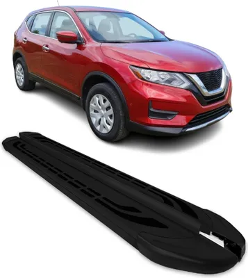 Image de Marchepieds Latéraux pédale pour Nissan Qashqai 2014-2021 Aluminium Noir 2Pcs