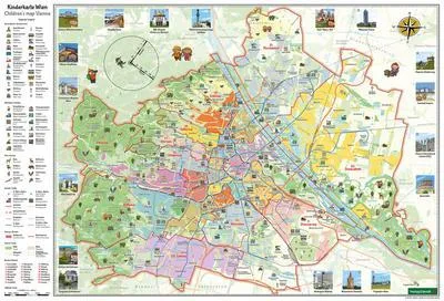 Obrázek produktu pro Dětská mapa Vídně, plakát 1:40 000, freytag & berndt
