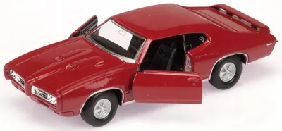 Image de Welly Pontiac GTO 1969 Voiture Miniature Rouge Métal